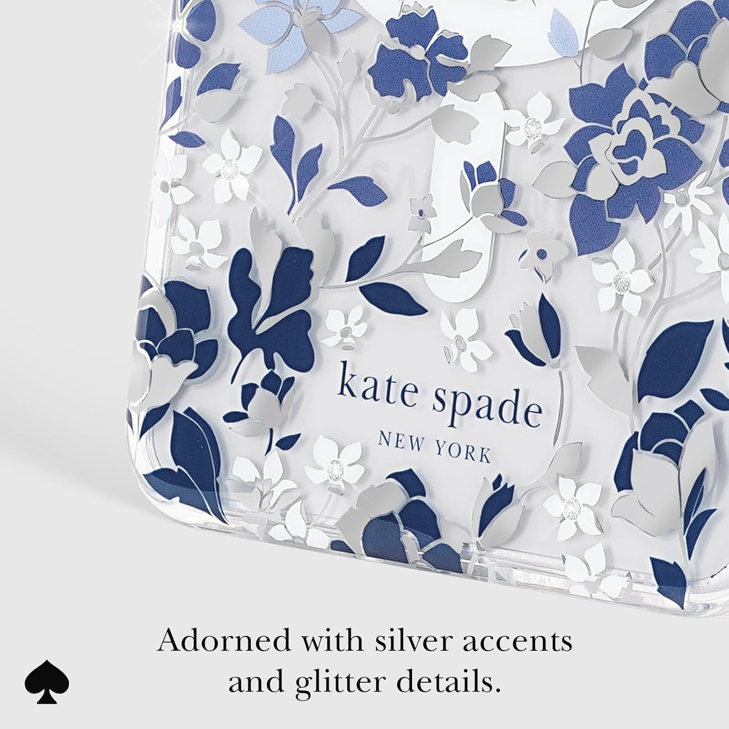 Samsung Galaxy S26 plus Case - [Magnetic and Wireless Charging] - Designer Phone Case - Flowerbed Blue Gems