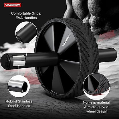 Ab Roller Wheel - Ab Workout Equipment for Abdominal & Core Strength Training, Home Gym Fitness Equipment for Men Women