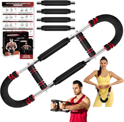 Revolutionary Twister Arm Trainer: Adjustable Resistance from 30-120 Lbs for Ultimate Upper Body Strength Training - Perfect for Men & Women!
