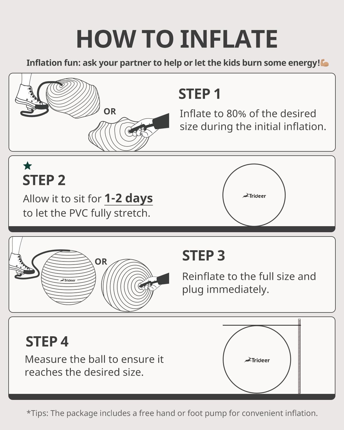 Exercise Ball for Yoga, Pilates & Fitness – Stability Ball Equipment for Home Gym & Office Chair, Core & Balance Training Accessories, Physical Therapy Equipment, Quick Pump Included, 5 Sizes