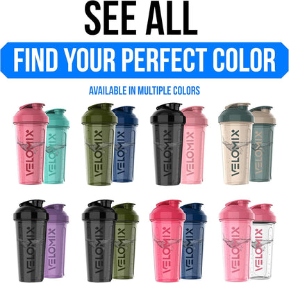 Get Fit with Our 2-Pack 28 Oz Leak-Proof Protein Shaker Bottles - Perfect for Smoothies and Protein Mixes!