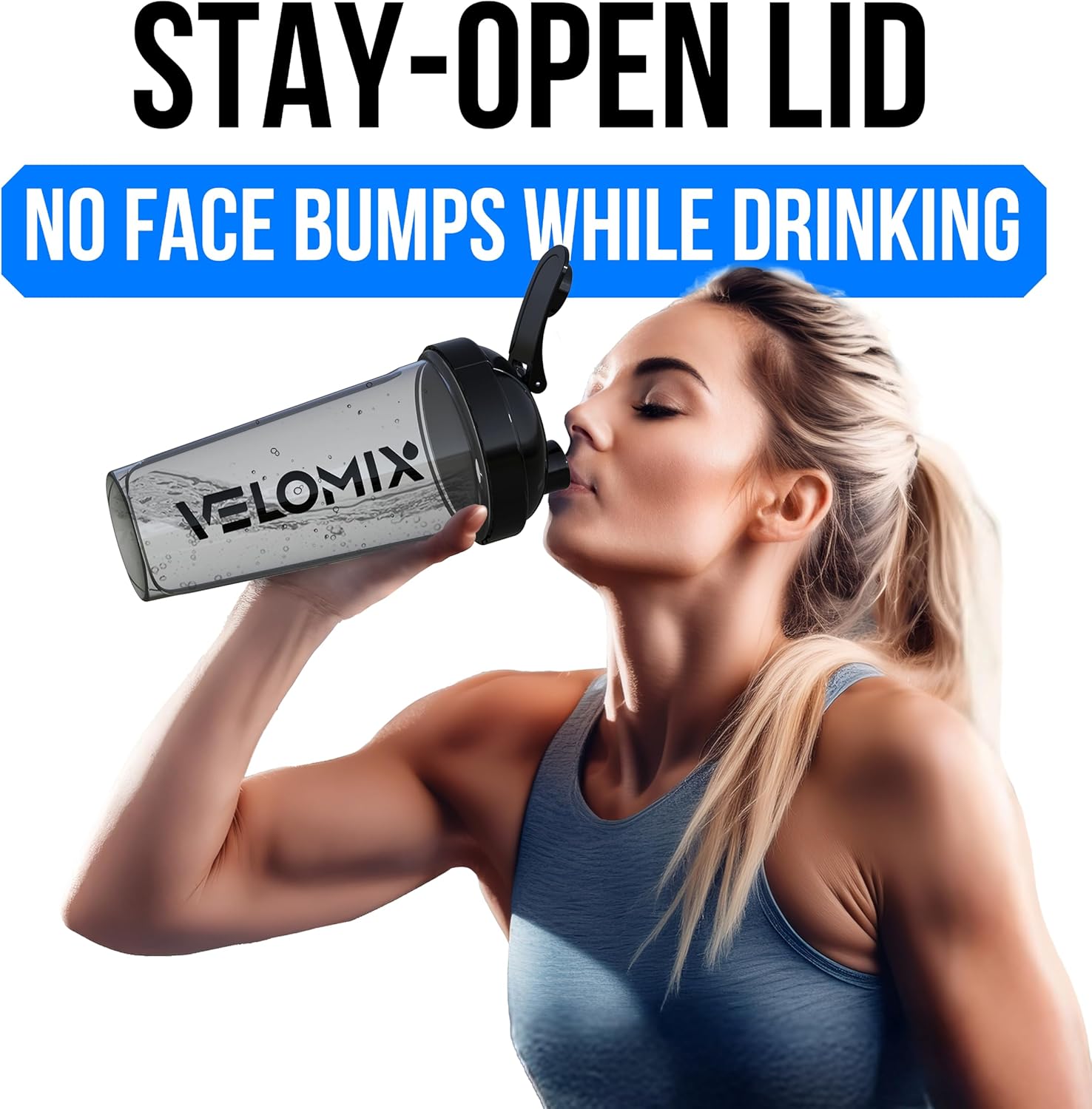 Get Fit with Our 2-Pack 28 Oz Leak-Proof Protein Shaker Bottles - Perfect for Smoothies and Protein Mixes!