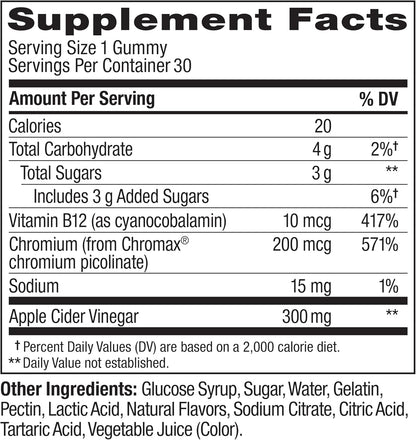 Revitalize Your Metabolism with OLLY's Delicious Apple Cider Vinegar Gummy Rings - 30 Count of Chewable Energy & Digestive Support