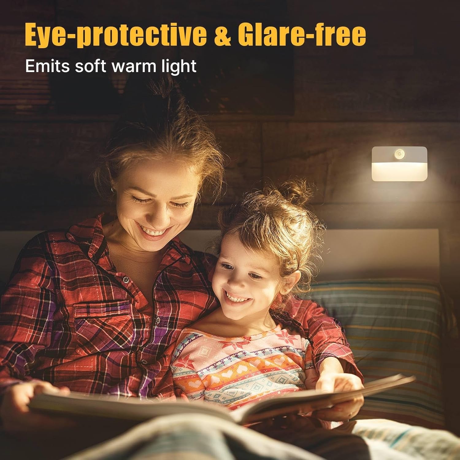 8 Pack Motion Sensor Stair Light for Indoor, Battery Operated Closet Lights, Wireless Stick on Anywhere Hallway Lamp, Portable Led Night Lamps for Bedroom under Cabinet Kitchen