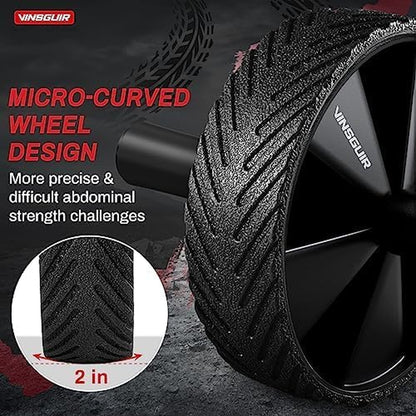 Ab Roller Wheel - Ab Workout Equipment for Abdominal & Core Strength Training, Home Gym Fitness Equipment for Men Women