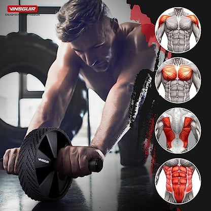 Ab Roller Wheel - Ab Workout Equipment for Abdominal & Core Strength Training, Home Gym Fitness Equipment for Men Women