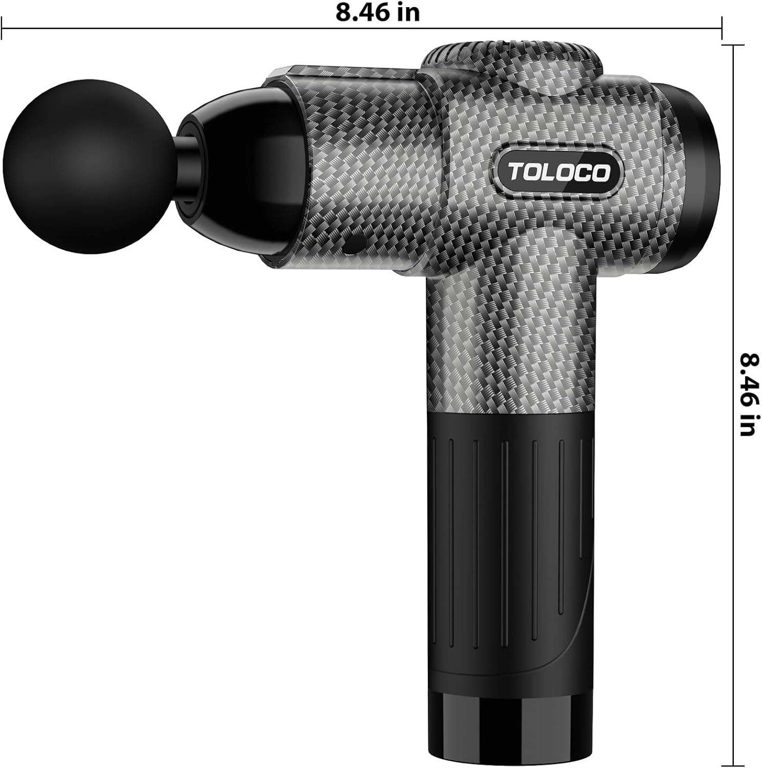 Massage Gun, Deep Tissue Back Massage for Athletes for Pain Relief, Percussion Massager with 10 Massages Heads & Silent Brushless Motor, Valentines Day Gifts for Him Her, Carbon