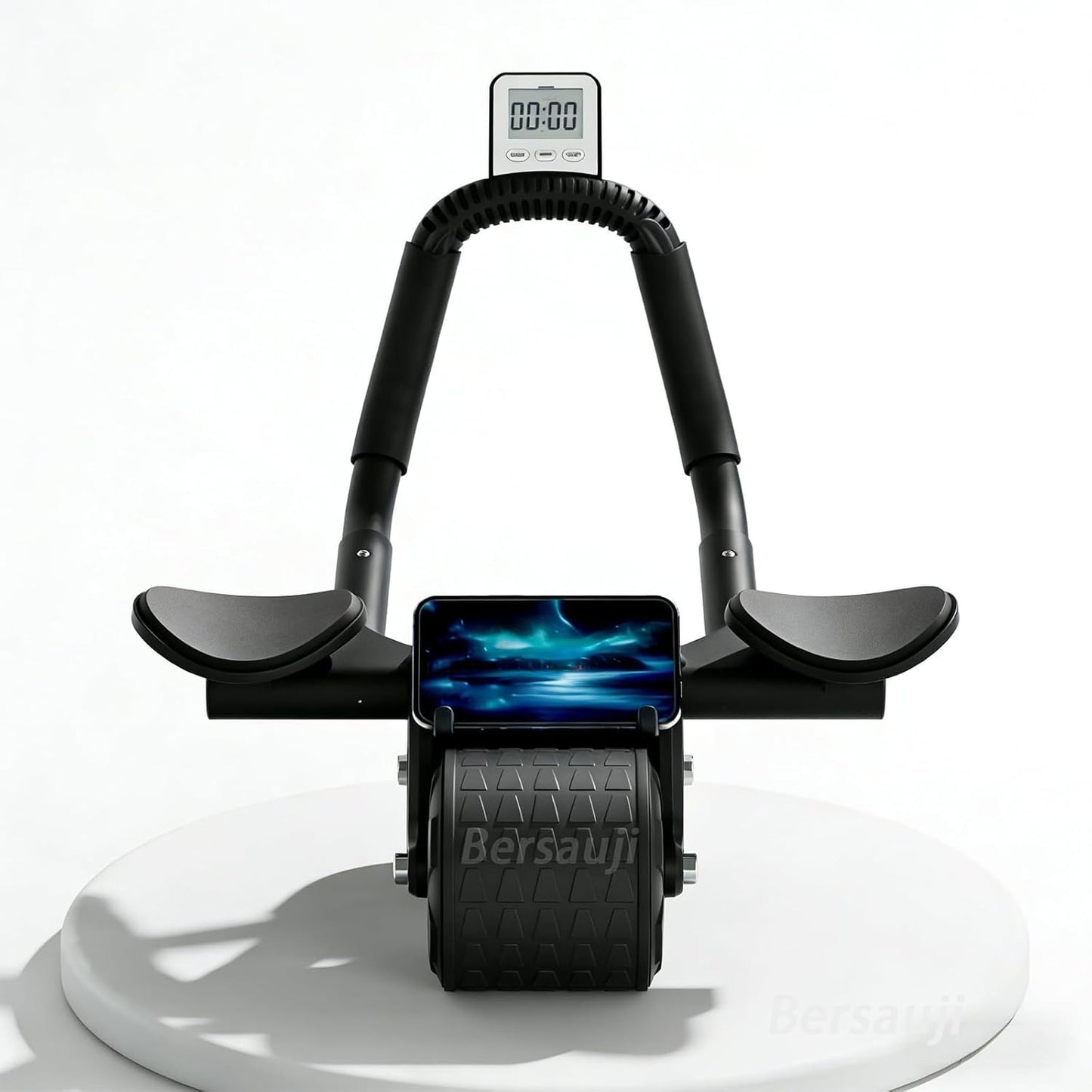 2026 New Ab Roller Wheel with Knee Mat &Timer, Automatic Rebound Abdominal Wheel, Ab Abdominal Exercise Roller with Elbow Support, Abs Workout Equipment Ab Exercise Roller for Women Men