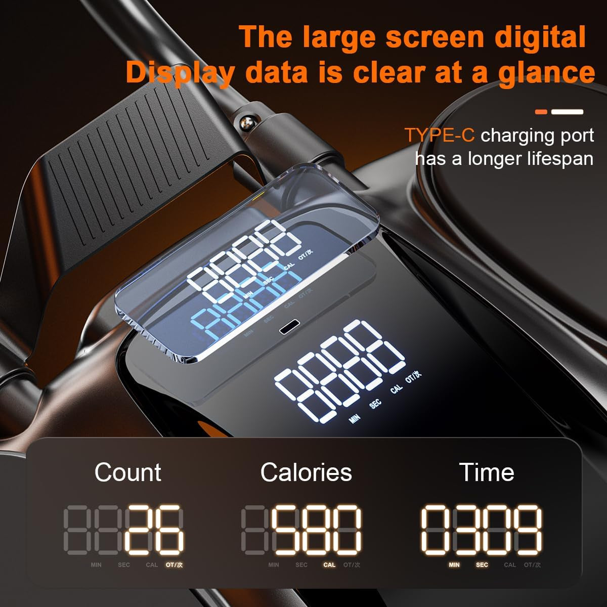 Ab Roller Wheel with Knee Mat - Abdominal Exercise Roller with Elbow Support, Automatic Rebound Abdominal Wheel, Abs Workout Equipment for Women Men